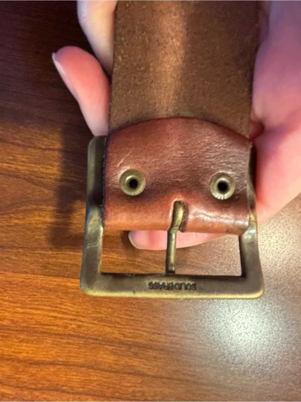 Euc j crew leather belt, large - Picture 6 of 6